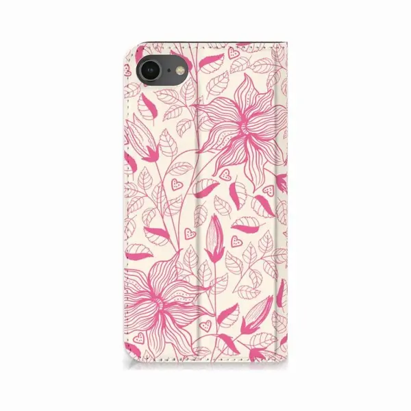 B2Ctelecom IPhone 7 | 8 | Se (2020) | Se (2022) Smart Cover Pink Flowers thumbnail
