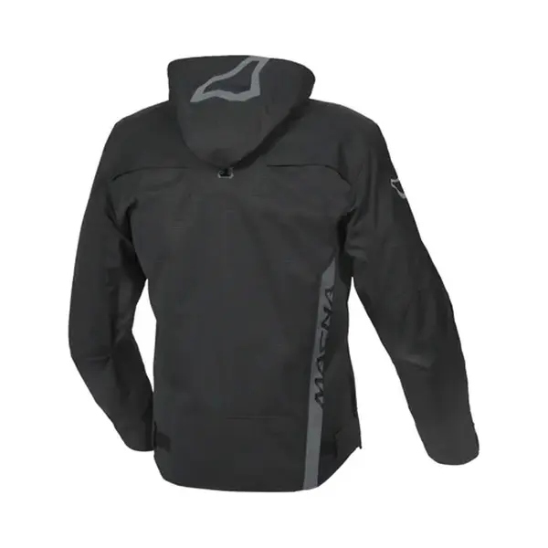 Macna Herren Riggor Wasserdichte Motorrad Textiljacke City, Schwarz, M thumbnail