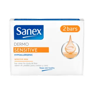 Sanex Sensitive Skin Bar Soap 2 X 90g