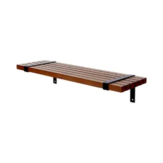 Houten Wandplank - Wandplank Hout - Binnen - Bruin - 50 X 15, 5 X 10 Cm