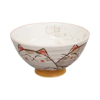 Tokyo Design Studio Witte Kom Met Katten Figuur – Kawai – 11.5 X 6cm 300ml
