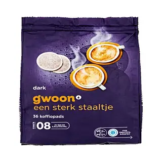 G'woon Koffiepads Dark Strong - Geschikt Voor Senseo - 36 Stuks