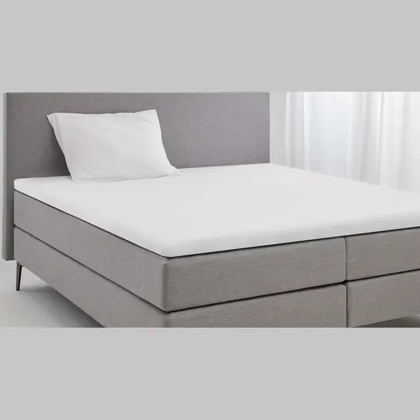 Cinderella Molton Hoeslaken - Matrasbeschermer Voor Topper - 180x200 Cm - Tot 25 Cm - Wit thumbnail