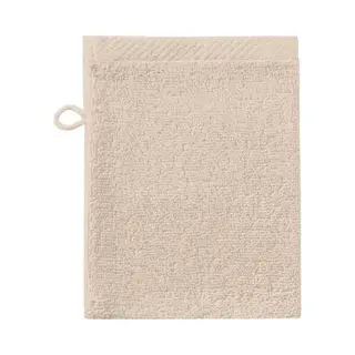 Seahorse - Pure - 3x Washandjes - 16x21 Cm - Set Van 3 Stuks - Zandkleur