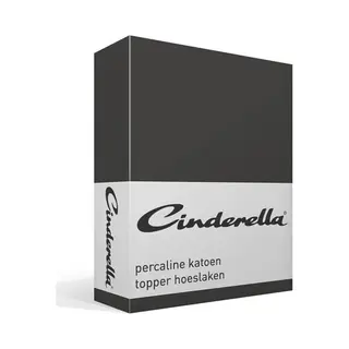 Cinderella Weekend - Topper Hoeslaken - Tot 15 Cm Matrashoogte - Katoen - 200x220 Cm - Antraciet