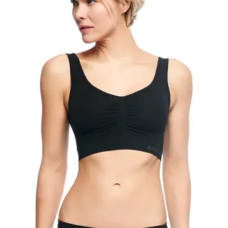 Bamboo Basics Naadloze Bh Nova - 2-pack - Zwarte Comfort Bh Top - Maat Xxl - Bamboe Bh Zonder Beugel - Bamboe Ondergoed