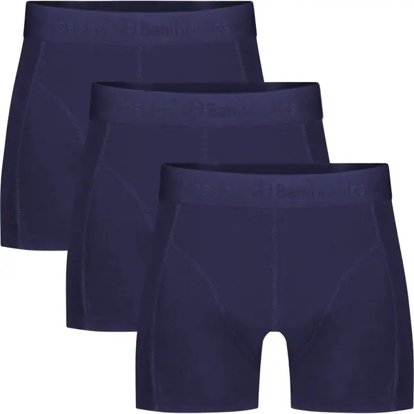 Bamboo Basics Heren Bamboe Boxershorts Rico (3-pack) - Navy Ton Sur Ton - Ondergoed Heren - Boxershort Heren Lange Pijp - Maat Xxl thumbnail