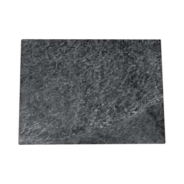 Brand New Cake BrandNewCake® Marmorplatte 30x40cm - Echter Naturstein - Servierplatte & Schokoladentemperierung - Schwarz/Grau thumbnail