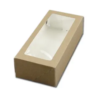 BrandNewCake® Taartdoos - Met Venster - 26x12x7 Cm - Taartdoos Karton - Cakedoos - 3 Stuks - Bruin