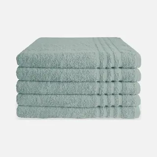Byrklund Handdoeken 70x140 - Set Van 5 - Hotelkwaliteit - Zeeblauw