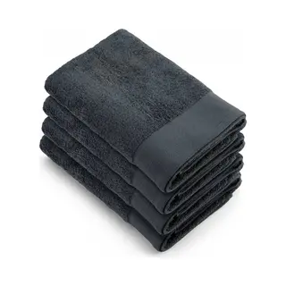 Walra Handdoeken 70x140 Soft Cotton - 4-delig - Badlaken 550 G/m² - 100% Katoen - Handdoekenset Antraciet