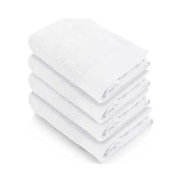 Walra Handdoeken 60x110 Soft Cotton - 4-delig - Badhanddoeken 550 G/m² - 100% Katoen - Handdoekenset Wit thumbnail