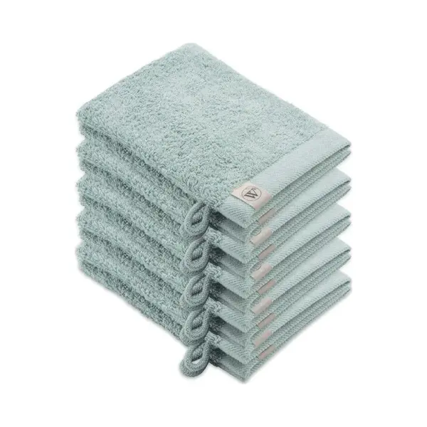 Walra Remade Washandjes 16x21 - Set Van 10 - Zware Kwaliteit - Mint thumbnail