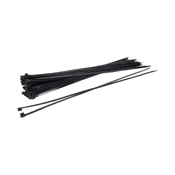 Kortpack - Kabelbinders/ Tyraps 610mm Lang X 9mm Breed - Zwart - 100 Stuks - Treksterkte, 79, 4kg - Bundeldiameter, 160mm - Bundelbandjes - thumbnail