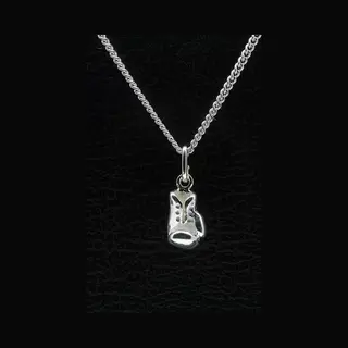 Mooye ® - Collectie Zilveren Bokshandschoen Ketting Hanger - Middel