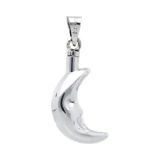 Mooye ® - Collectie Zilveren Ashanger Maan Kettinghanger