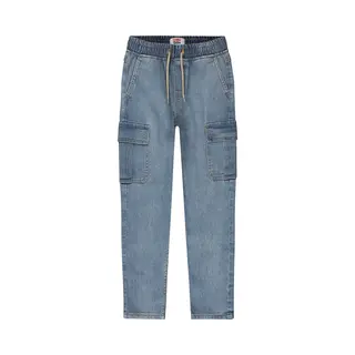 Tumble 'N Dry Jake Cargo Meisjes Broek - Denim Light Stonewash - Maat 92