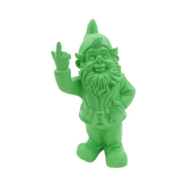 Stoobz Kabouter Fuck You Groen - Kabouter Met Middelvinger - 20 Cm Groot - Kabouter Fy - Tuinkabouter - Stoute Kabouter thumbnail