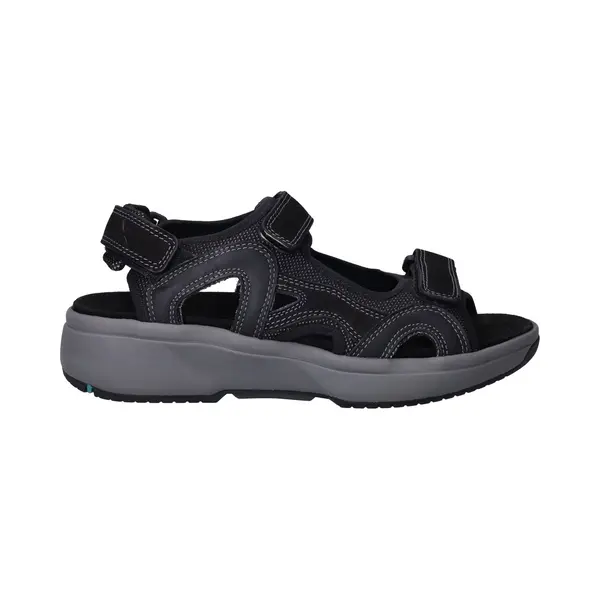 Xsensible Bequeme Sandalette Mit 3 Klettverschlüssen, Timor, Weite H, Color, schwarz, 11-Deutsch, 41 thumbnail