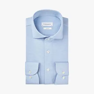 Profuomo Overhemd Blauw, Effen