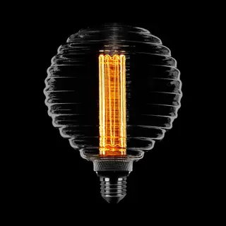 Eth Deco Filament Led Kooldraad – E27 - 3 Stappen Dimbaar - 1W/2, 5W/5W - 1800K – Gerookt Glas