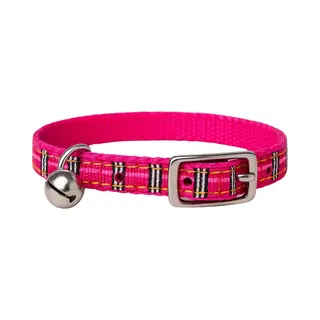 Animal King Animalking Kattenhalsband Met Belletje - Kattenriem - Kattenbandje - Cat Collar - Roze Geruit