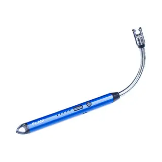 Lange Elektrische Aansteker - Handige Buigbare Hals Voor Kaarsen - Plasma - Windproof - Usb Oplaadbaar - Flam - Bbq - Keuken - Cadeau Vrouw - Blauw