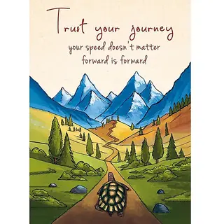 Yogi & Yogini Naturals Ansichtkaart "Trust Your Yourney.." 15x10, 5cm (5 Stuks)