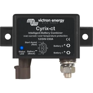 Victron Energy Cyrix-ct 12/24V 230A Relaismodule Nominale Spanning, 12 V, 24 V Schakelstroom (max.), 500 A 1 Stuk(s)