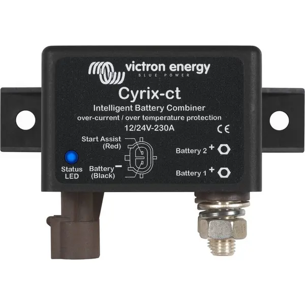 Victron Energy Cyrix-ct 12/24V 230A Relaismodule Nominale Spanning, 12 V, 24 V Schakelstroom (max.), 500 A 1 Stuk(s) thumbnail