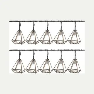 Luxform Gartenleuchte Luxform Solar Led Gartenparty Lichter 10 Stk. Sousse Golden, Led Fest Integriert
