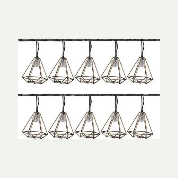 Luxform Gartenleuchte Luxform Solar Led Gartenparty Lichter 10 Stk. Sousse Golden, Led Fest Integriert thumbnail
