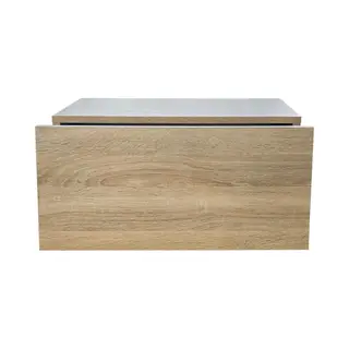 Vdd Table De Chevet Flottante - Meuble D'entrée Suspendu - Avec Tiroir - 50 Cm De Large - Marron Clair