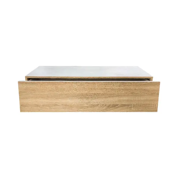 Vdd Halkastje - Zwevend Dressoir Kast - 100 Cm Breed Met Lade - Lichtbruin thumbnail