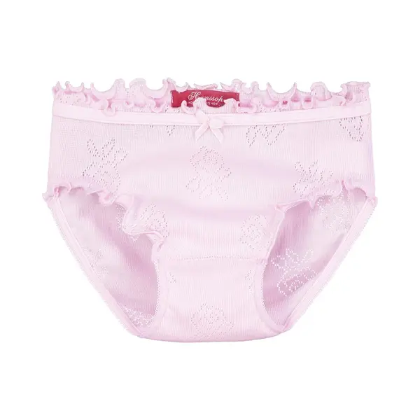 Exclusief Luxueus Kinder Nachtkleding Hanssop, Meisjes, Katoenen Onderbroek, Super Zacht Roze Onderbroek Gemaakt In Een Verfijnd Lief Roosjes Ajour thumbnail