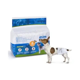 Nobleza - Disposable Dog Diapers For Female, Puppy Nappies Small, Training Diapers With Leak Proof Fit, Super Absorbent, Easy To Adjust, Ultra
