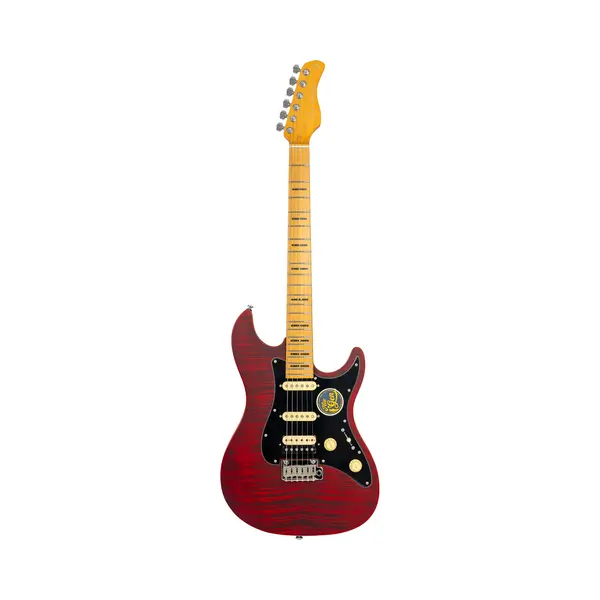 Sire Larry Carlton S7 Flamed Maple New Gen See Through Red Elektrische Gitaar thumbnail