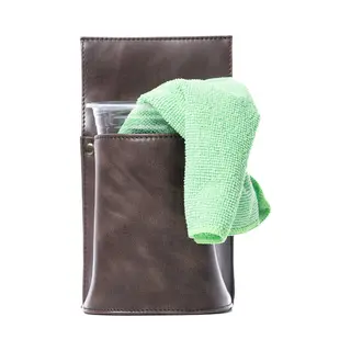 LeonDesign Horeca - Horeca Holster - Riemtasje - Riemtasje Leer - Horecalederwaren - Kelnerbeurs - Poetsdoekhouder - Leer - Poetsdoekholster - Kelner -