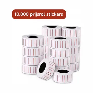 Levay ® Prijsrol Stickers - Prijsrollen Voor Prijstang - 23 X 15mm - 10.000 Stuks