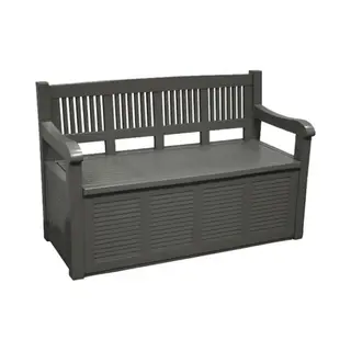 Carrefour 1707239 Gartenbank aus solidem Harz, Holz