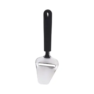 Excellent Houseware Kaasschaaf Van Rvs - Zwart/zilver - 23 Cm - Met Ophangoog - Plakjes Kaas Snijden