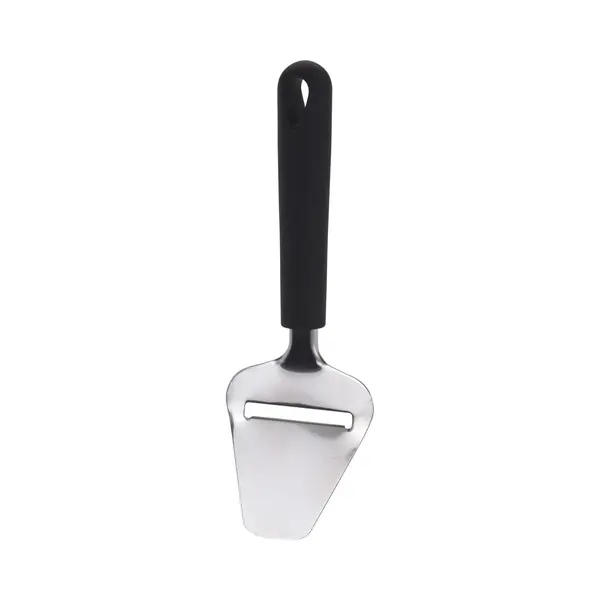 Excellent Houseware Kaasschaaf Van Rvs - Zwart/zilver - 23 Cm - Met Ophangoog - Plakjes Kaas Snijden thumbnail