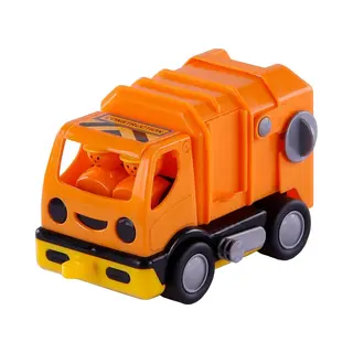 Polesie Cavallino Mijn Eerste Vuilniswagen Oranje, 19 Cm