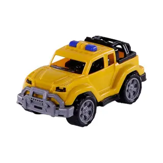 Cavallino Trendy Jeep Geel, 22cm