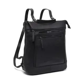 The Chesterfield Brand Caldero Waxed Pull Up Rugzak - Zwart