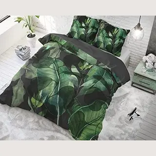 Sleeptime Wild Plants - Dekbedovertrekset - Lits-Jumeaux - 240x200/220 + 2 Kussenslopen 60x70 - Groen