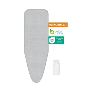 LaundrySpecialist Strijkplankhoes Met Hittereflectie - Sneller Strijken - Maat S/M Voor Een Breedte Van 25 Tot 32 Cm En Een Lengte Van 105 Tot 112 Cm