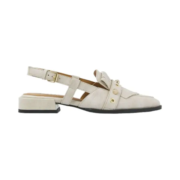 Via Vai Jazz Tammi Slingbacks Dames - Leer - Beige - Maat 38 thumbnail