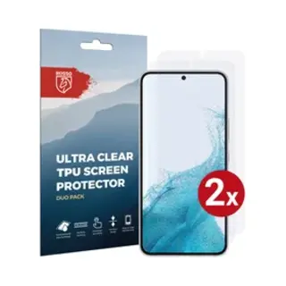 Rosso Screen Protector Ultra Clear Duo Pack Geschikt Voor Samsung Galaxy S22 | Folie | 2 Stuks