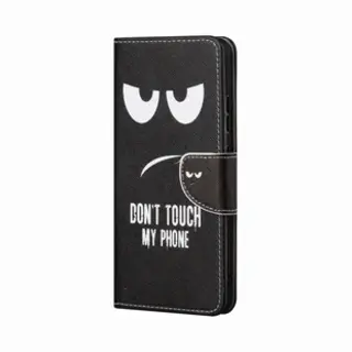 Motorola Moto G22 Hoesje Portemonnee Book Case Met Dont Touch Print
